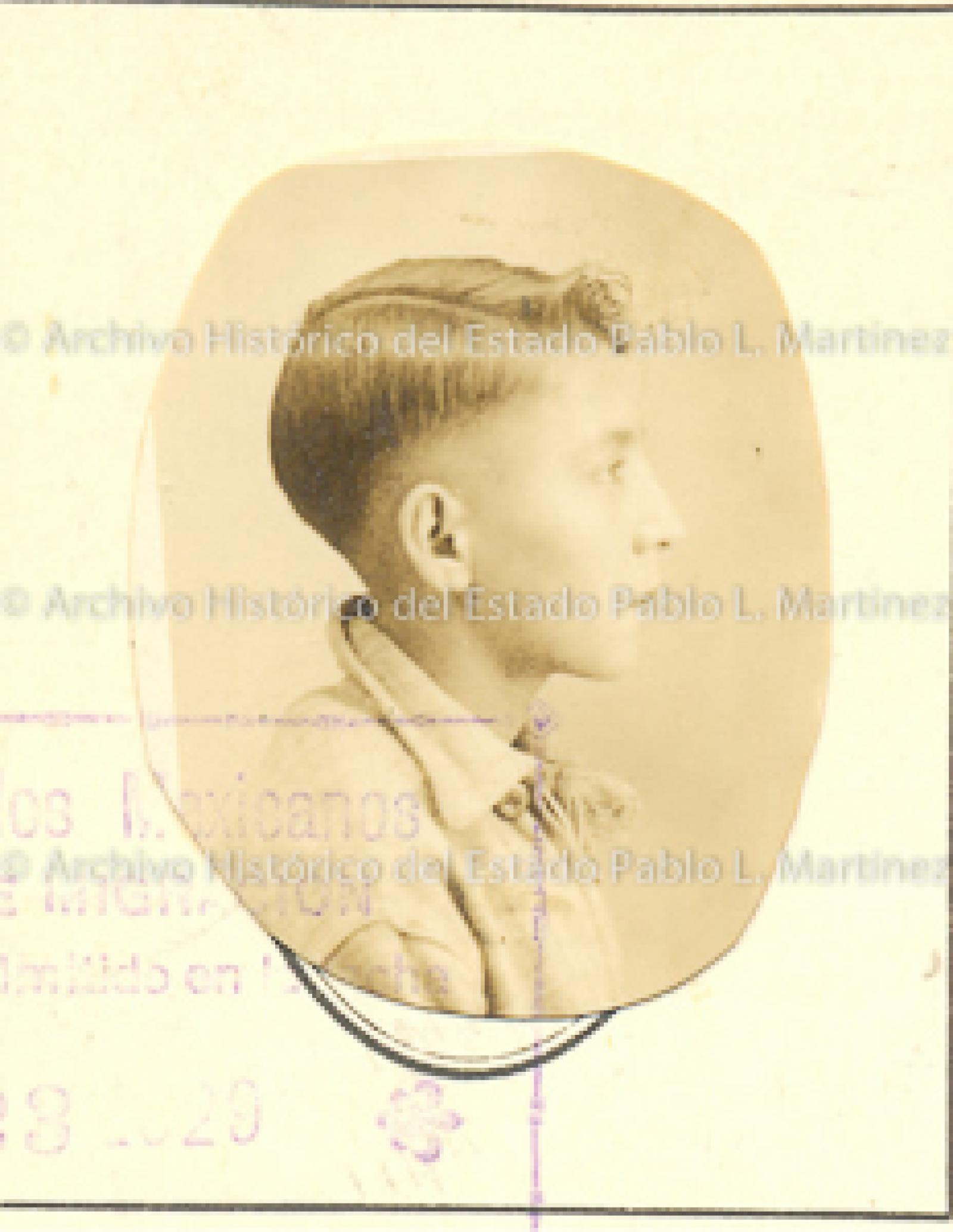 Alejandro Eugenio Sánchez Laurel de perfil