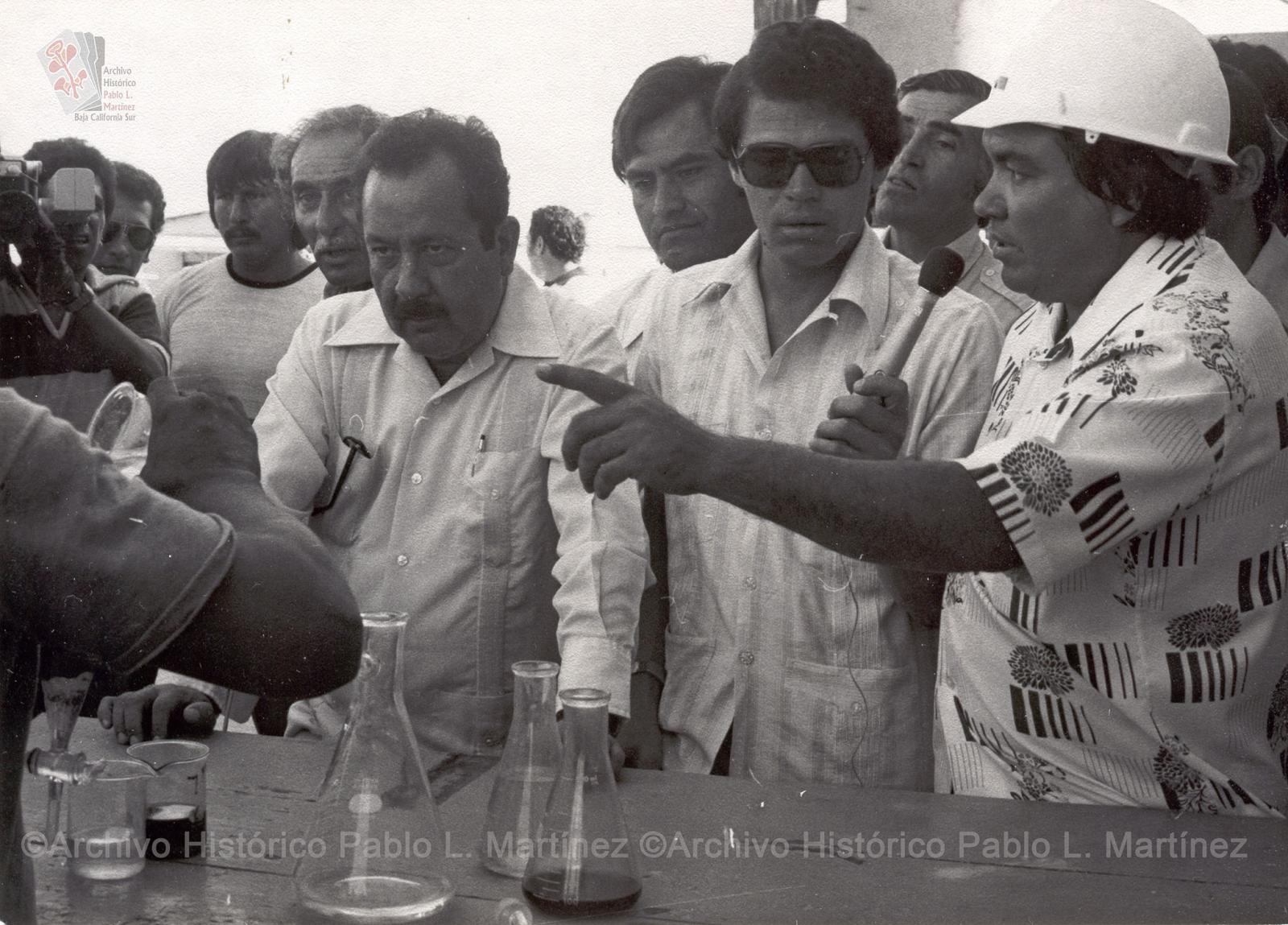Ángel César Mendoza Arámburo, en gira de trabajo en Santa Rosalía, Baja California Sur.