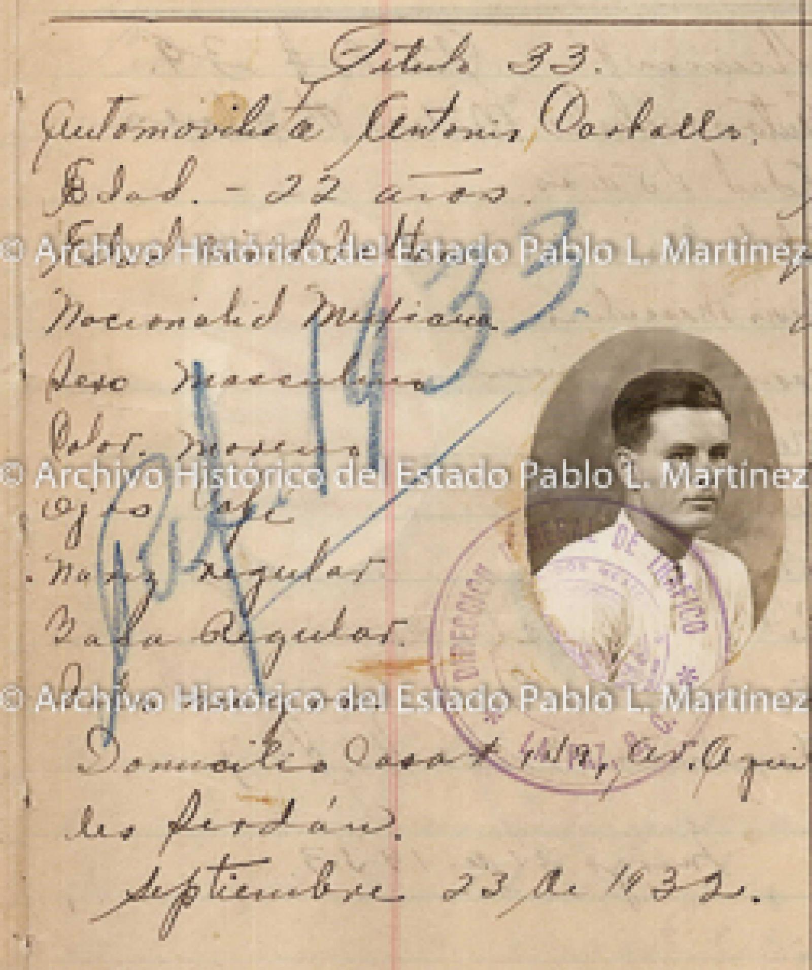 "Antonio Carballo", retrato.