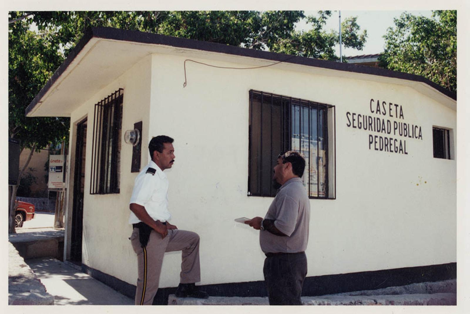 “Caseta de seguridad pública Pedregal”.