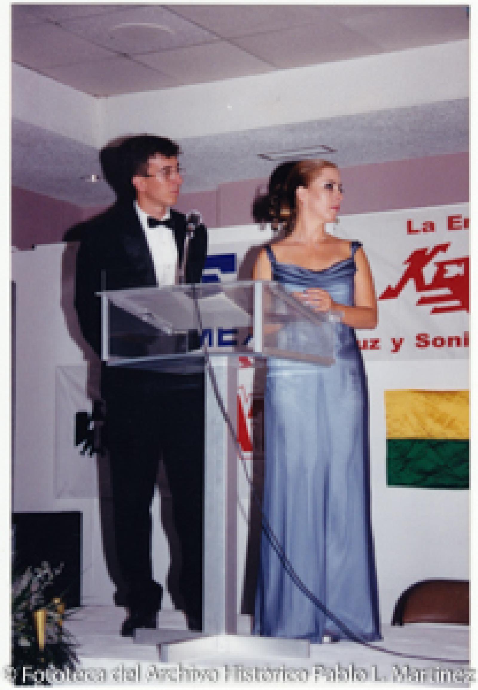 Conductores de concurso de belleza.