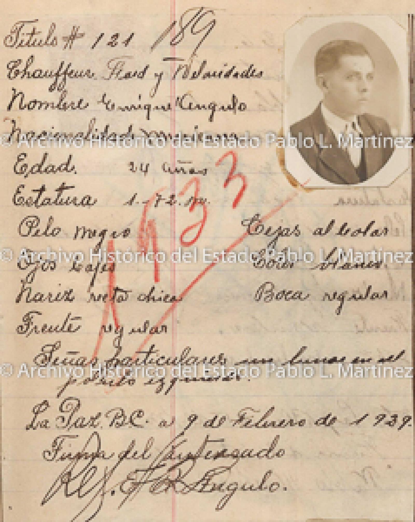 "Enrique Angúlo", retrato.