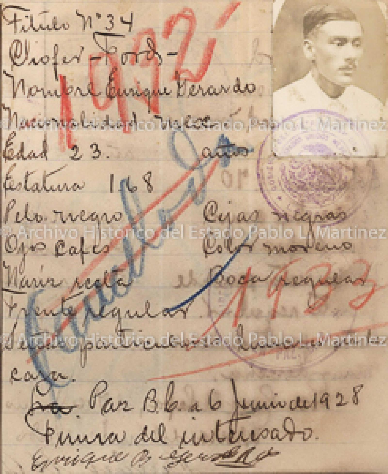"Enrique Gerardo", retrato.