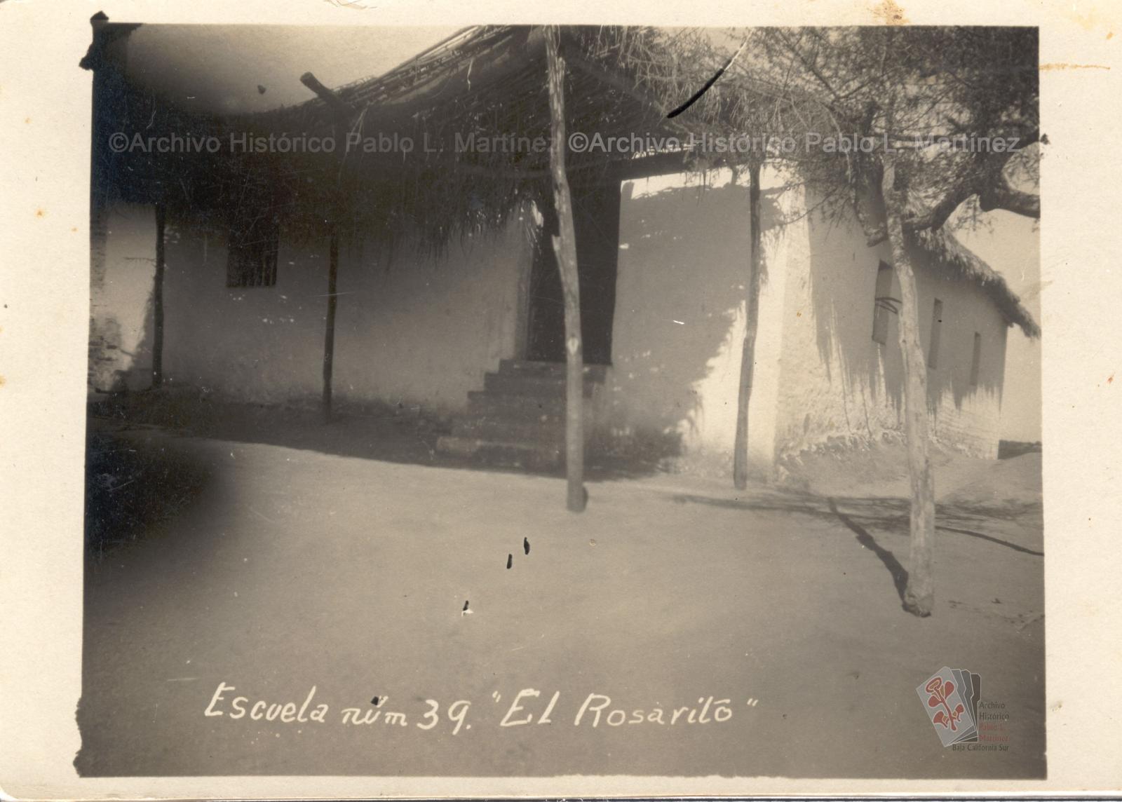 Escuela número 39 del poblado El Rosarito, actual municipio de Los Cabos, Baja California Sur.