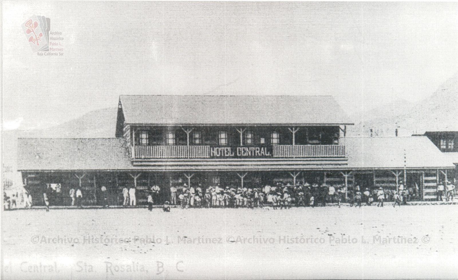 Hotel Central en Santa Rosalía, Baja California.