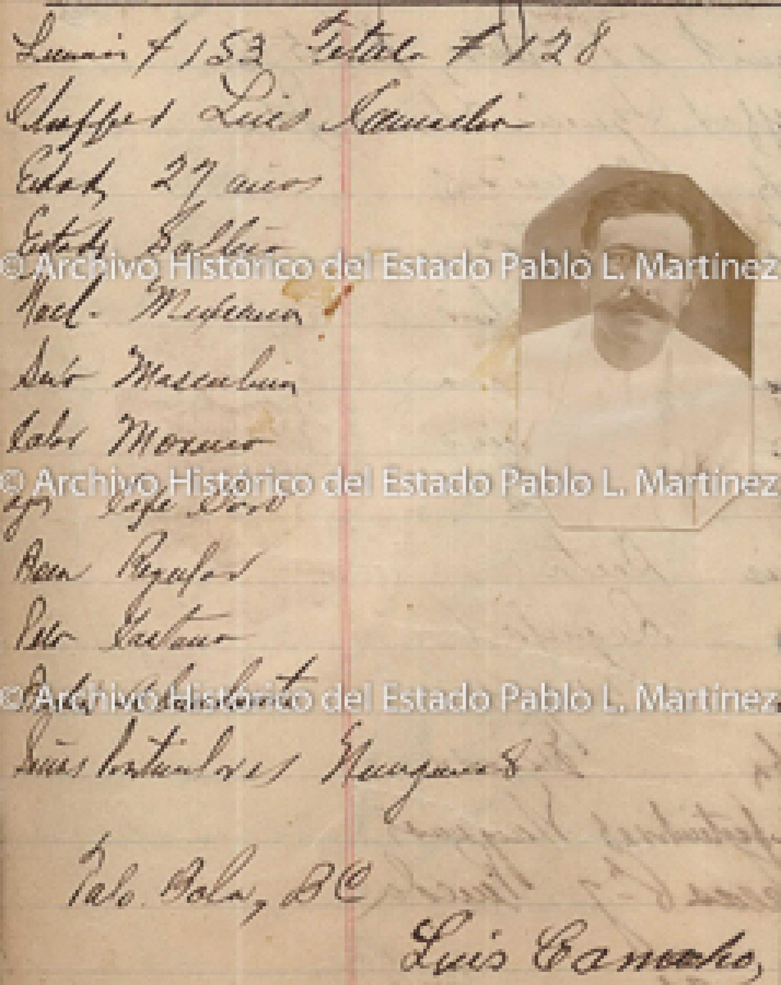 "José C. Romero", retrato.
