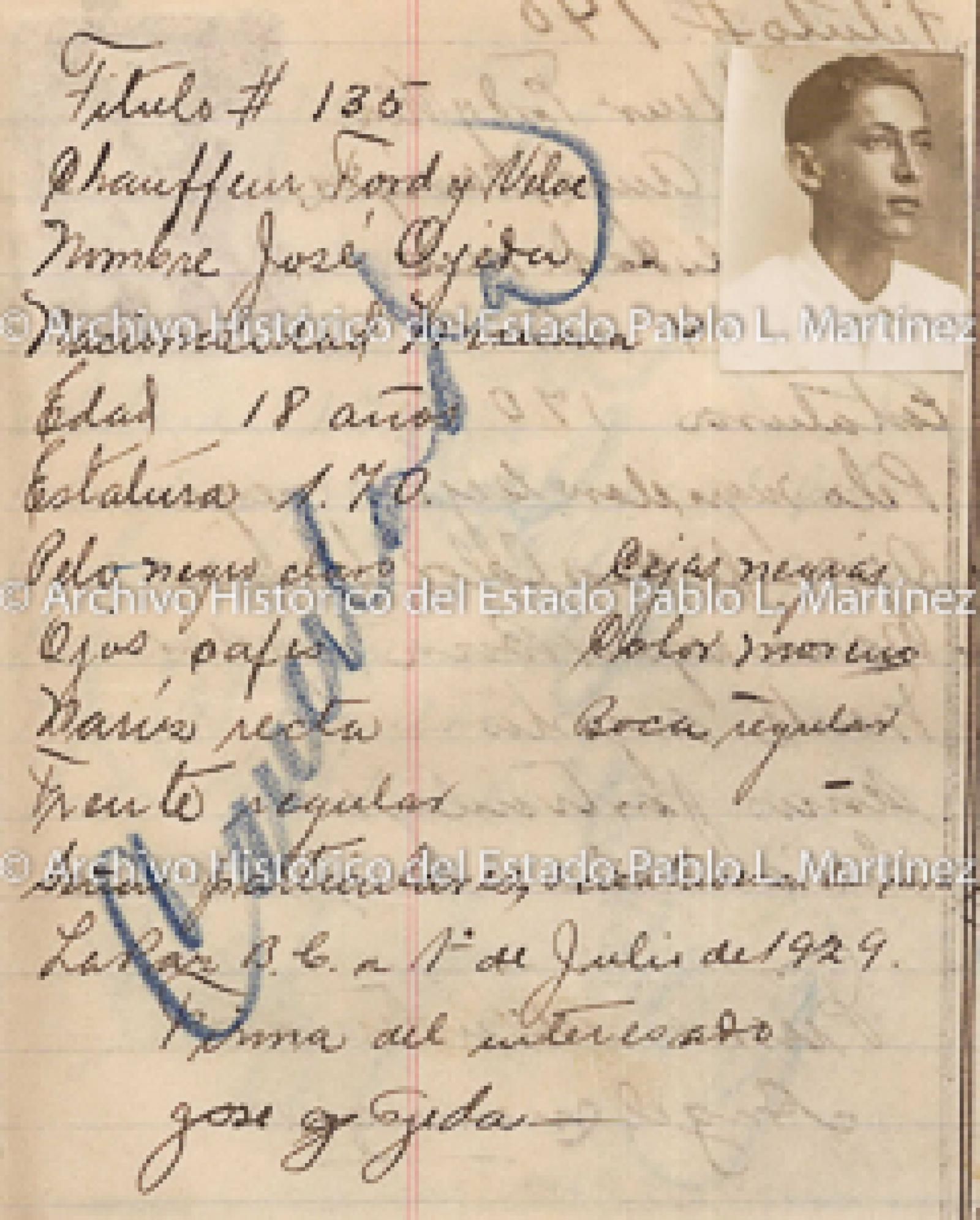 "José Ojeda", retrato.