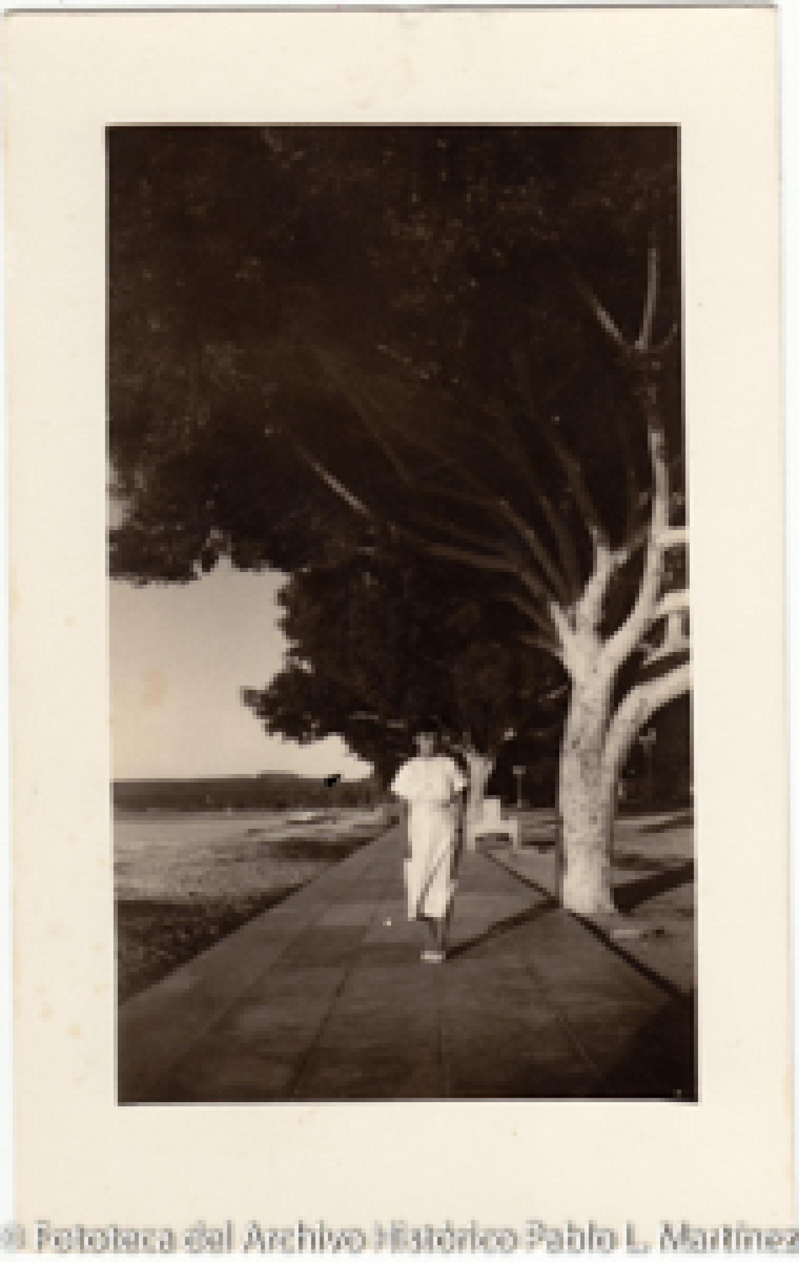 Mujer en el malecón de La Paz, B. C. S.