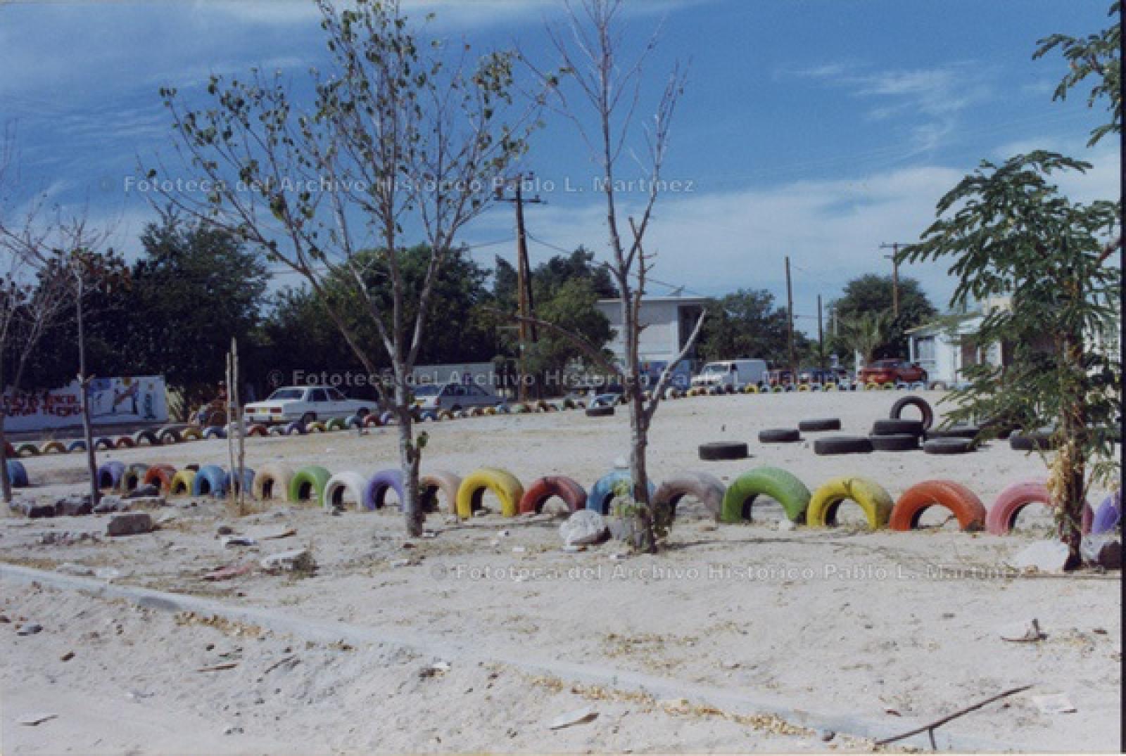 Parque a un costado de la Universidad Pedagógica, La Paz.