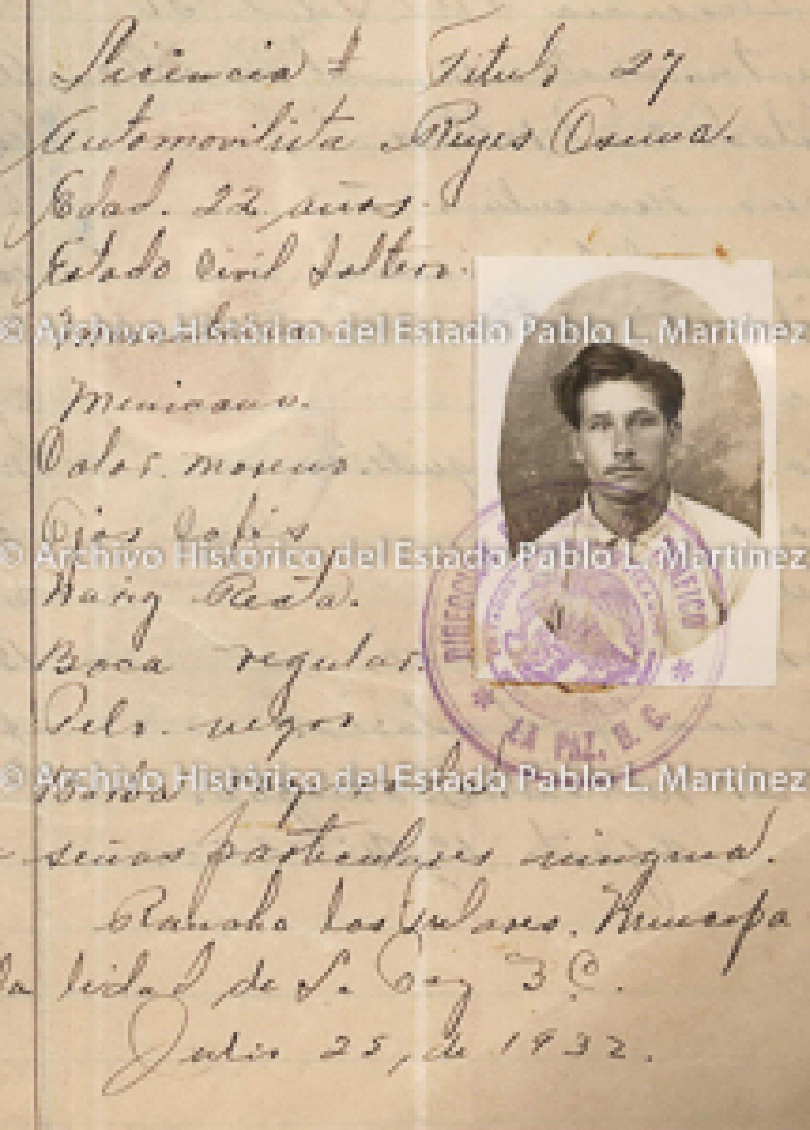 "Reyes Osuna", retrato.