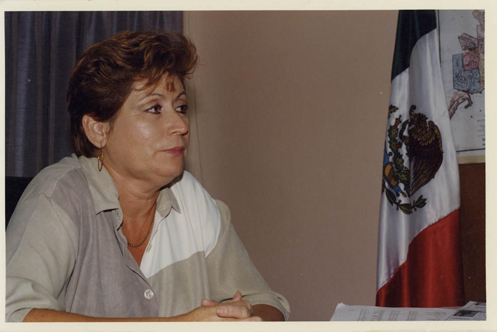 Rosa Delia Cota Montaño, retrato.
