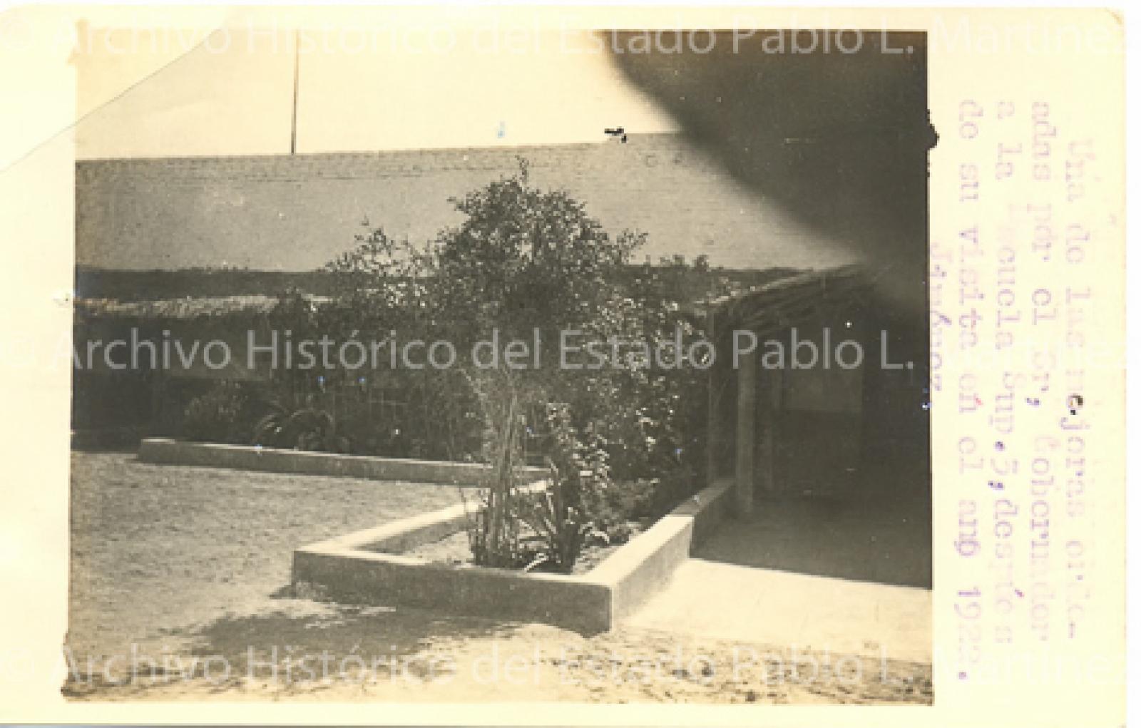 Una de la mejoras ordenadas por el gobernador a la Escuela Superior 3, después de su visita en 1922.